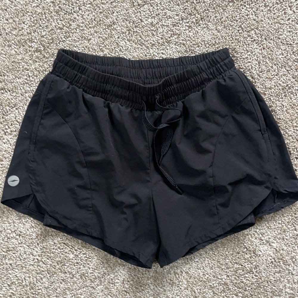 Black athletic shorts